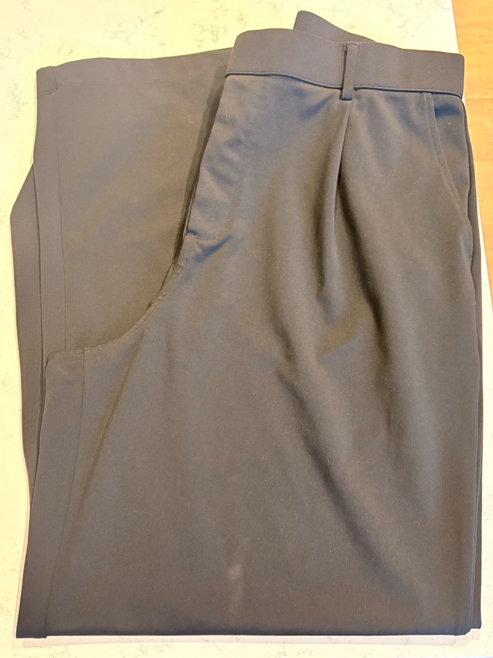Women’s Black Dress Pants - Tailored Pleat Front